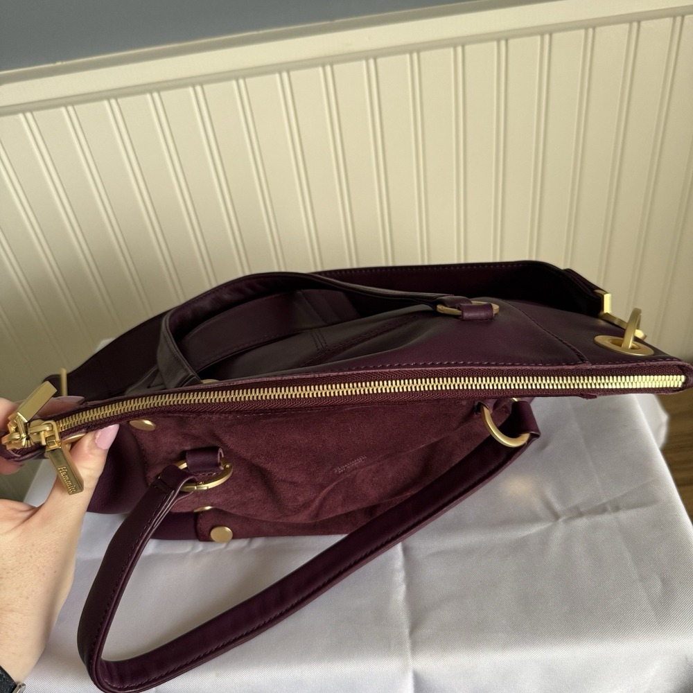 Hammitt Los Angeles Daniel Medium Purple Gold Leather Crossbody Bag Purse EUC - Picture 9 of 16